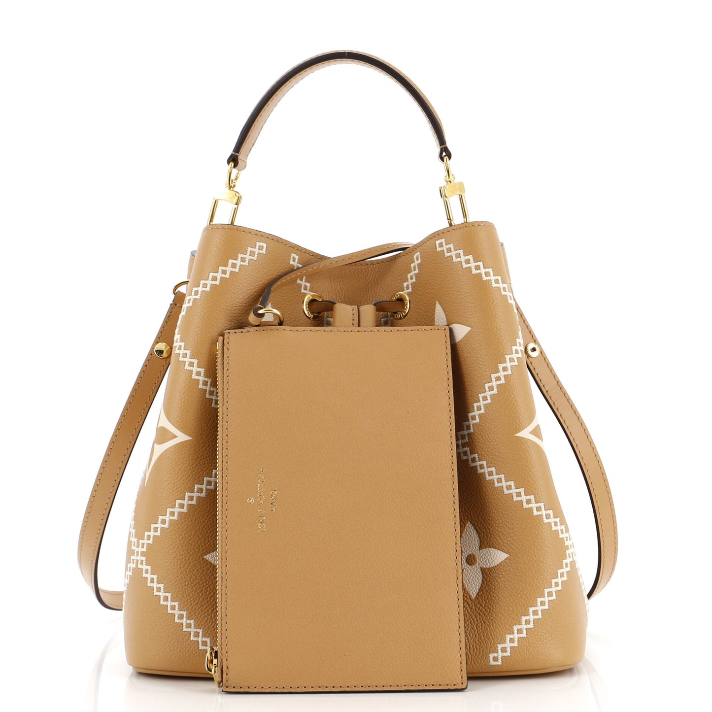 Louis Vuitton NeoNoe Handbag Monogram Empreinte Giant Broderies MM