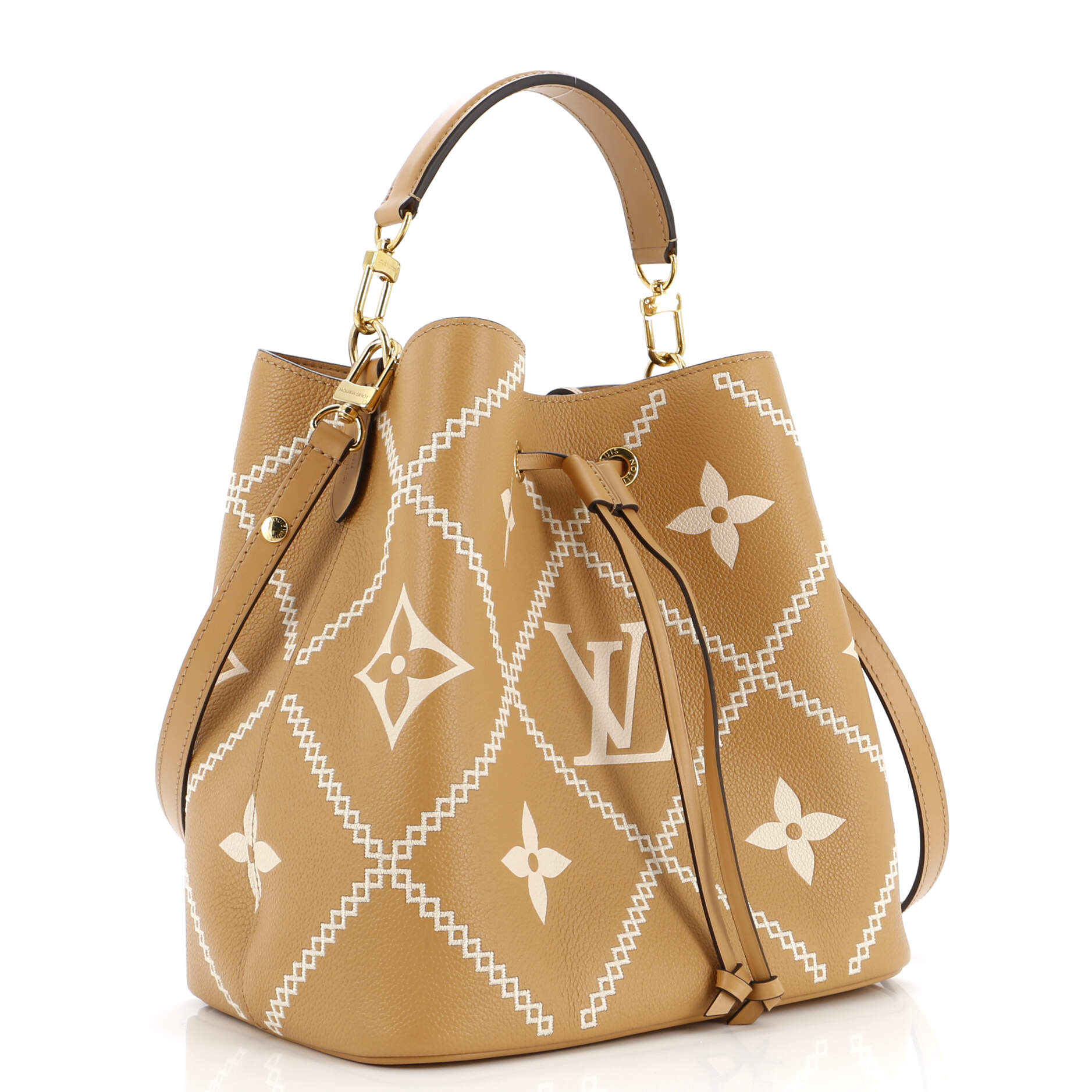Louis Vuitton NeoNoe Handbag Monogram Empreinte Giant Broderies MM
