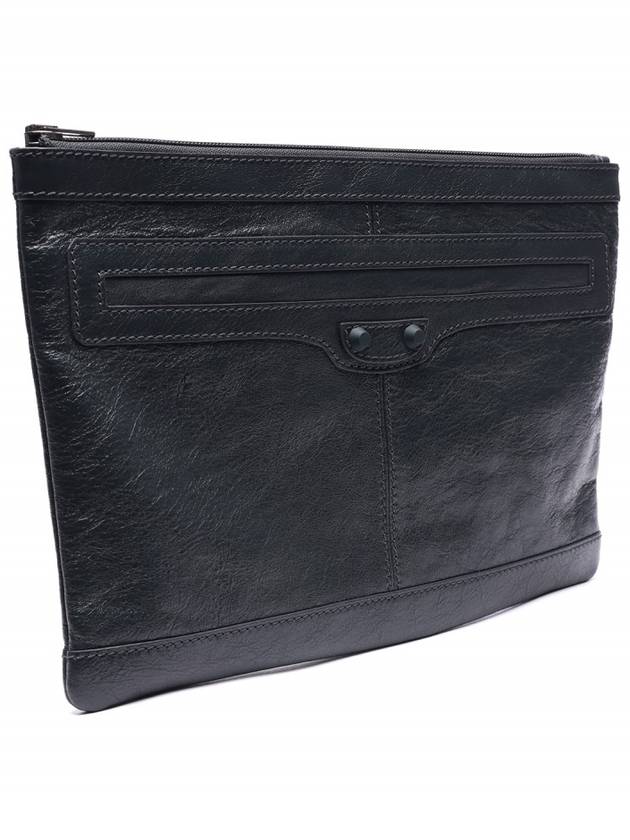 Luxury Balenciaga Trending 2026 Classic Clip Clutch Bag Grey