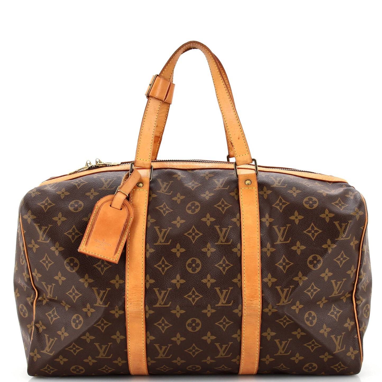 Louis Vuitton Sac Souple Handbag Monogram Canvas 45