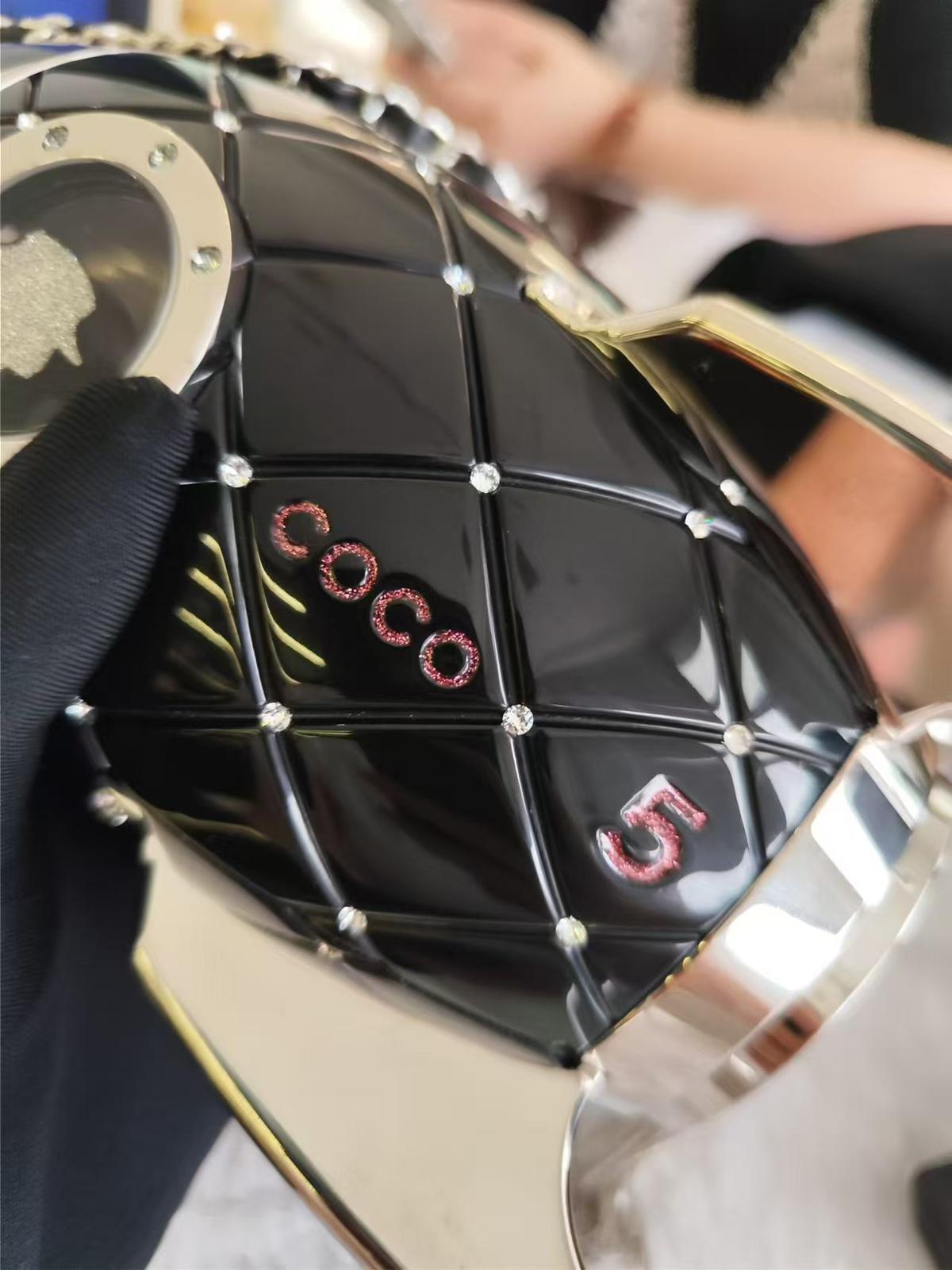 Chanel Limited Edition Plexiglass Crystal Rocket Ship MinaudiÃ¨re Clutch Black 2017