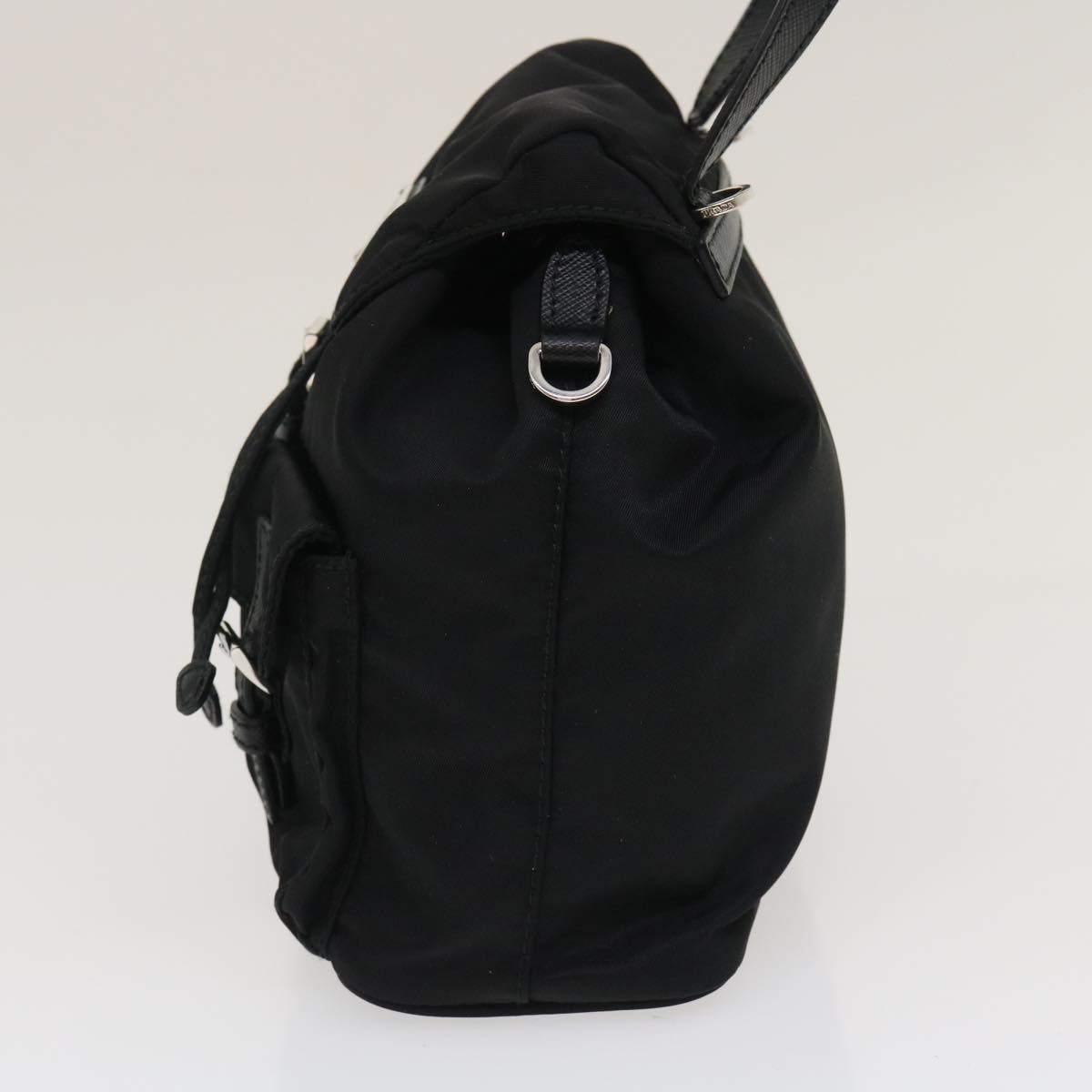 Prada Chain Mini Shoulder Bag Nylon Black V44 F0002
