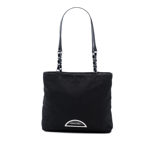 Black Dior Nylon Malice Tote