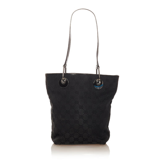 Gucci Leather Canvas Tote Style 62