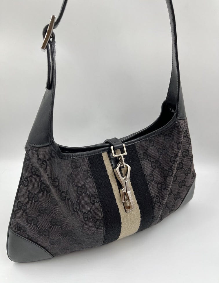 Gucci Jackie Canvas Nylon Shoulder Bag Style 1