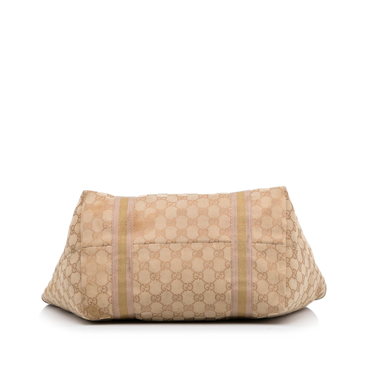 Gucci Tan Leather Canvas Tote Style 5