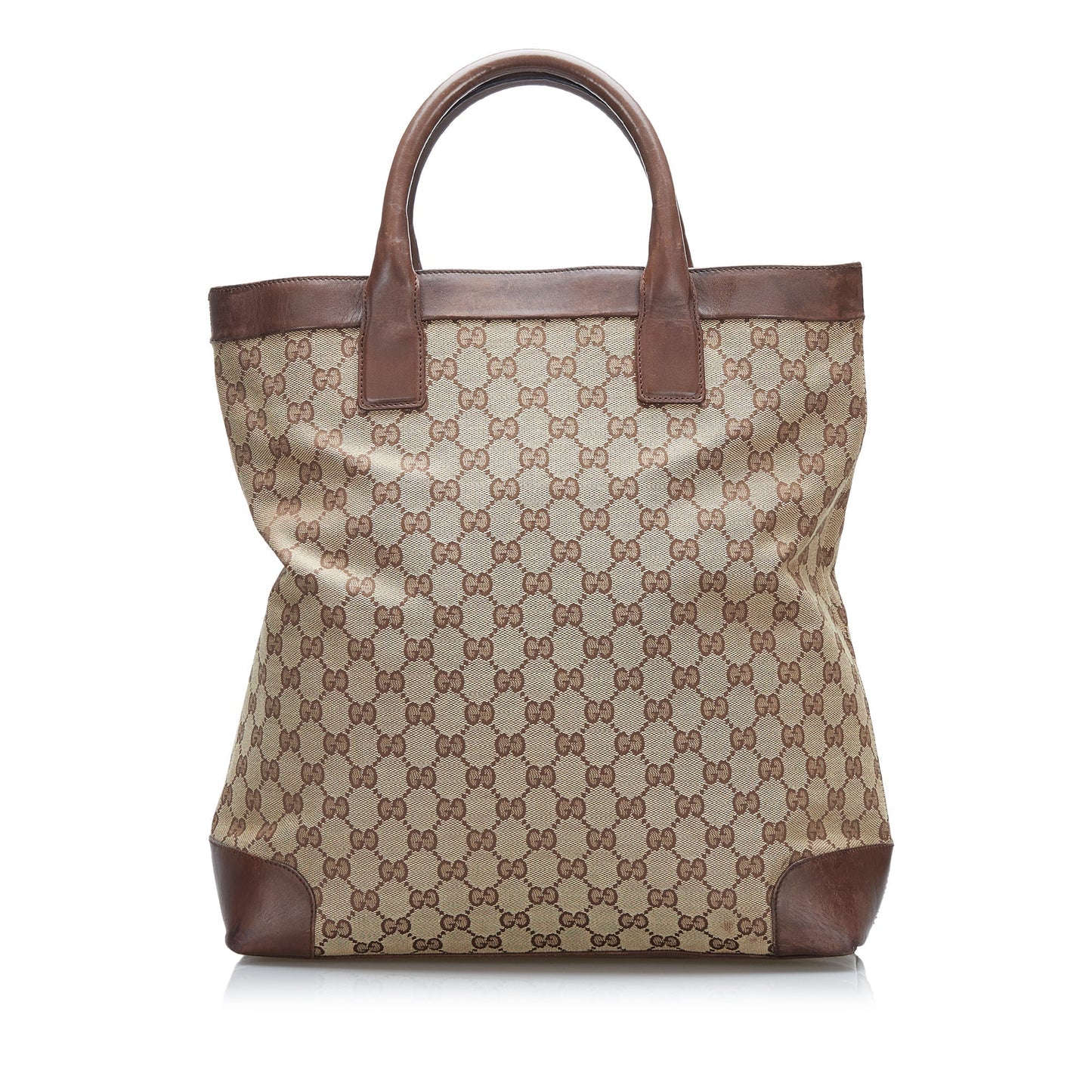 Gucci Leather Canvas Tote