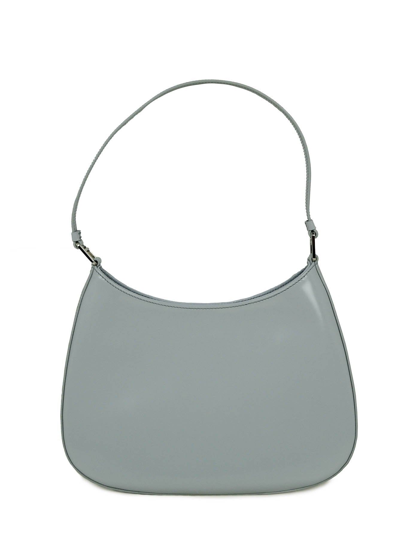 Prada 2021 Cornflower Blue Brushed Calfskin Cleo Shoulder Bag