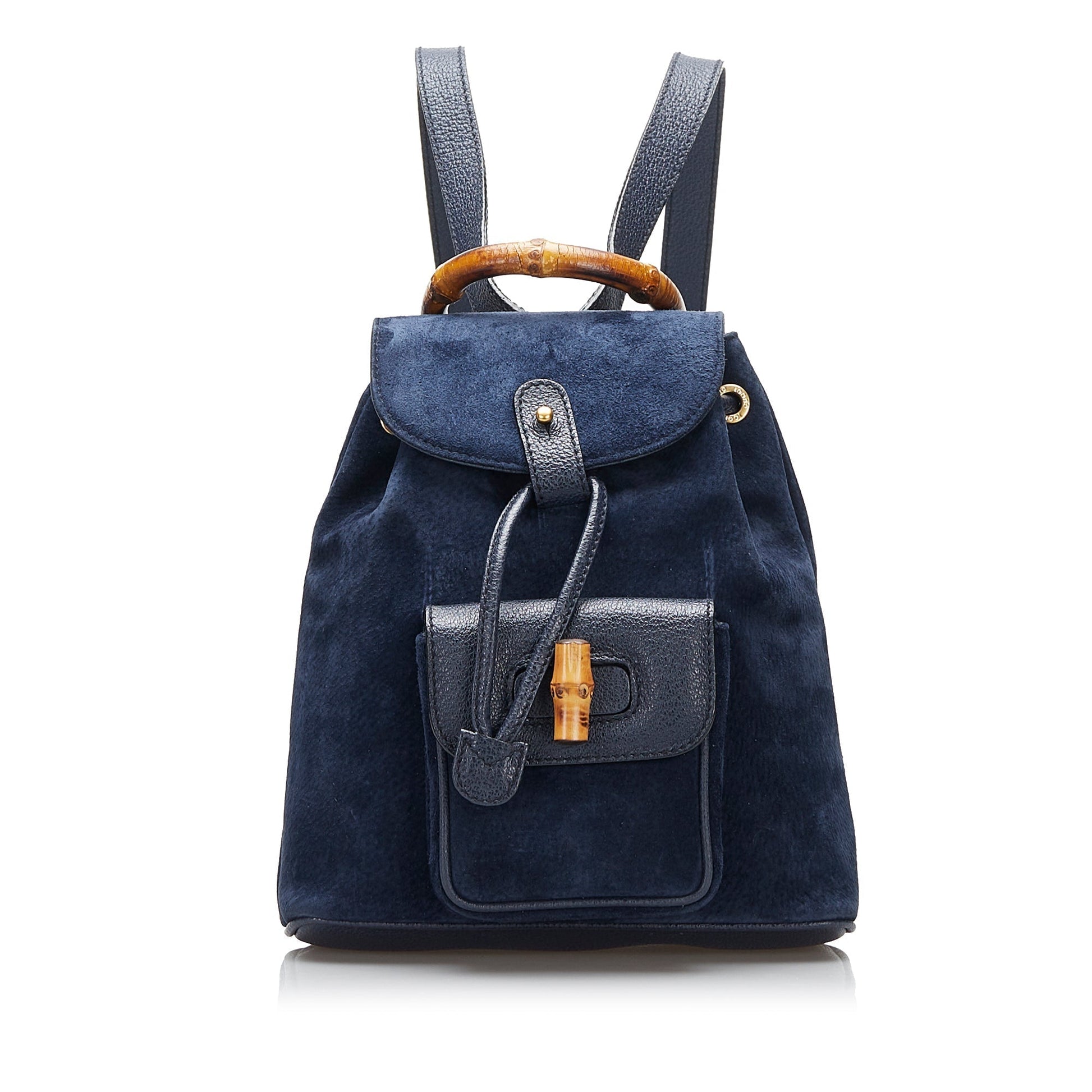 Gucci Bamboo Leather Suede Backpack