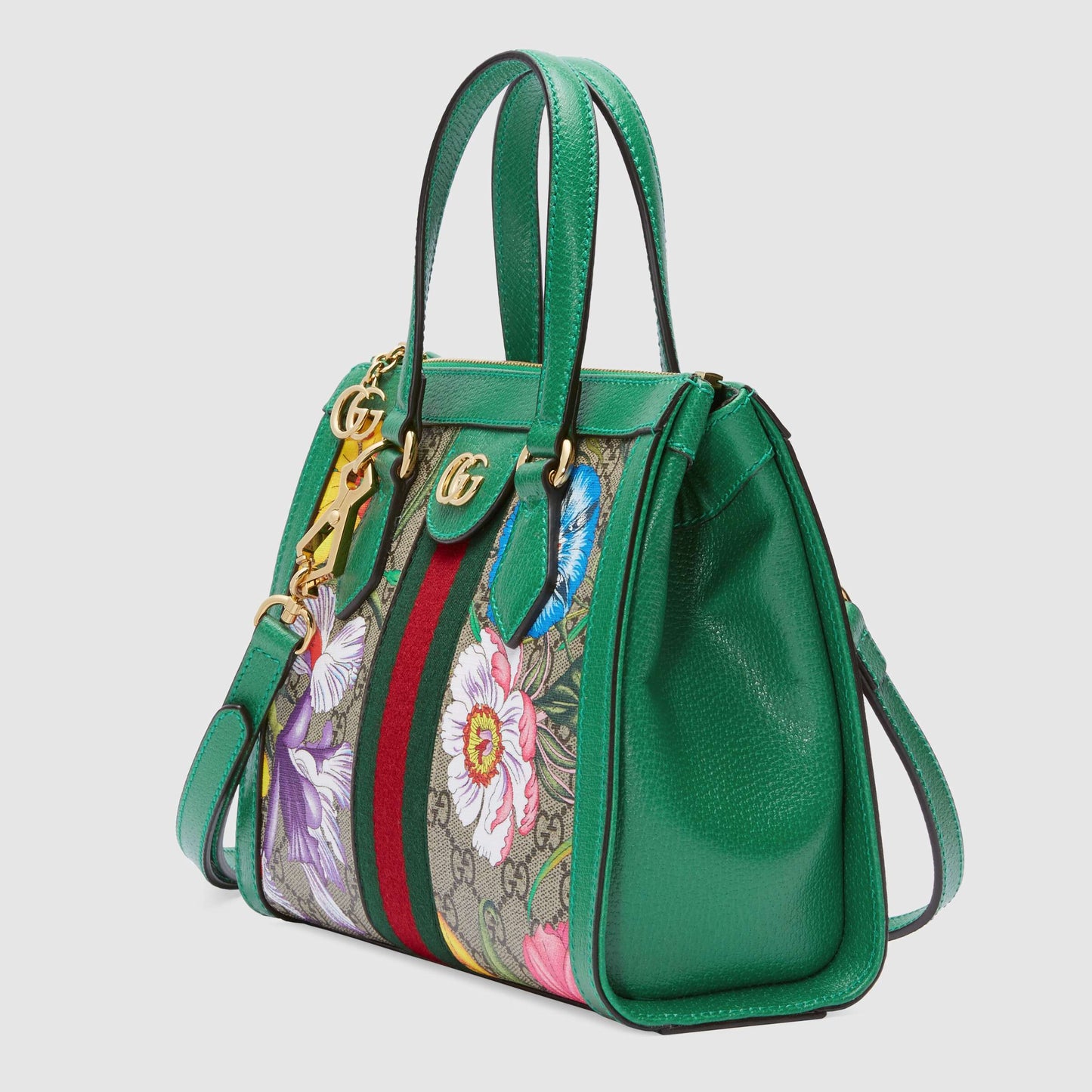 Gucci Monogram Leather Canvas Tote