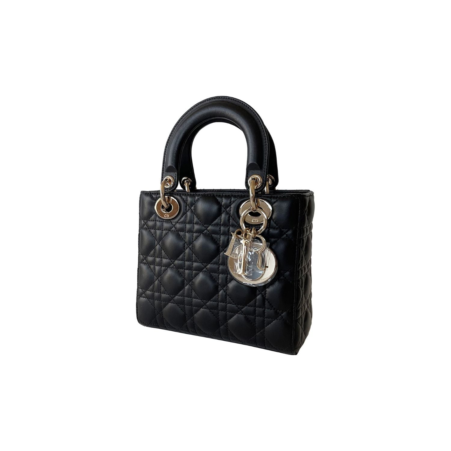 Dior Lady Dior Leather Shoulder Bag