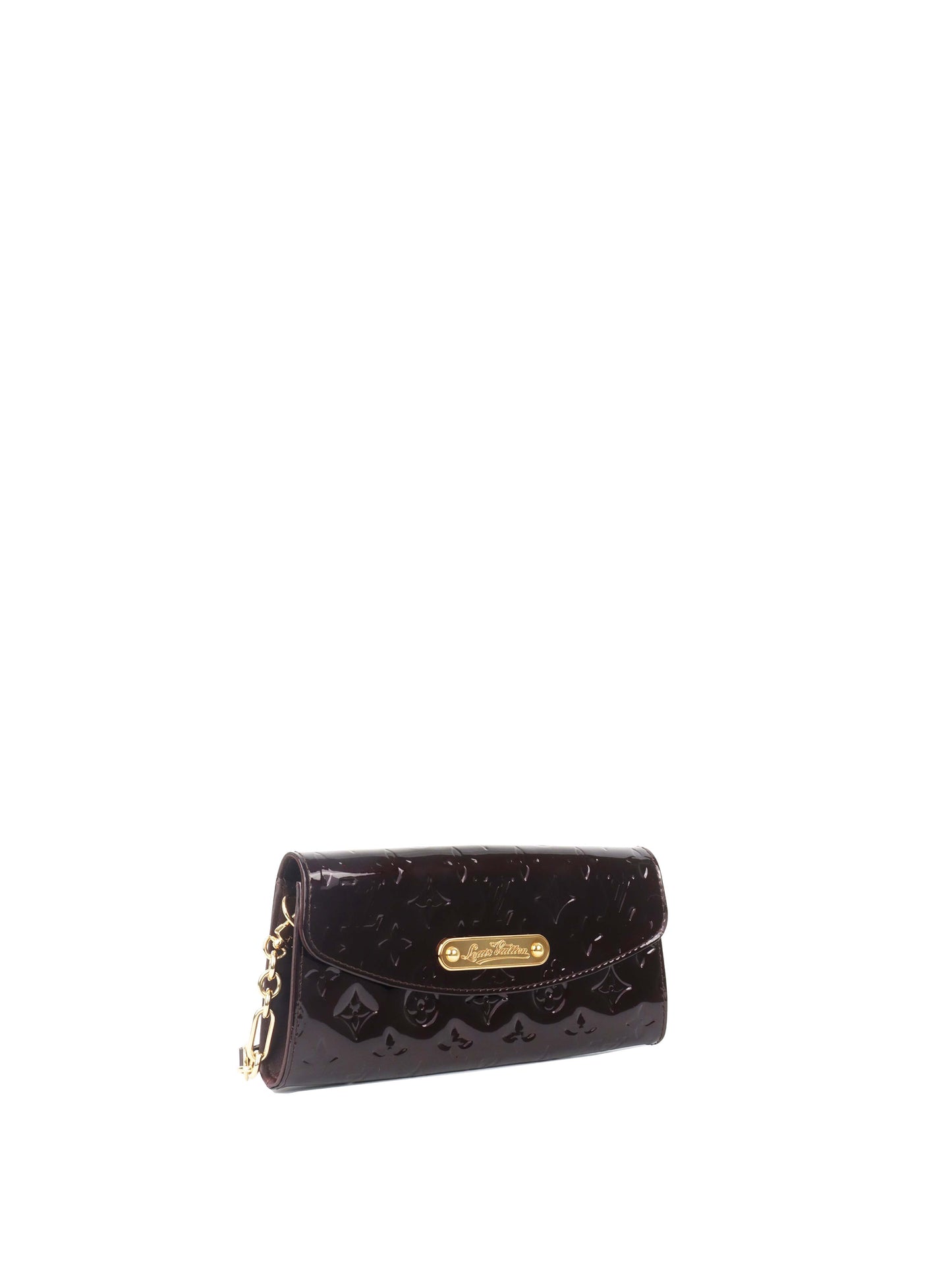 Louis Vuitton Amarante Monogram Vernis Sunset Boulevard Shoulder Bag.