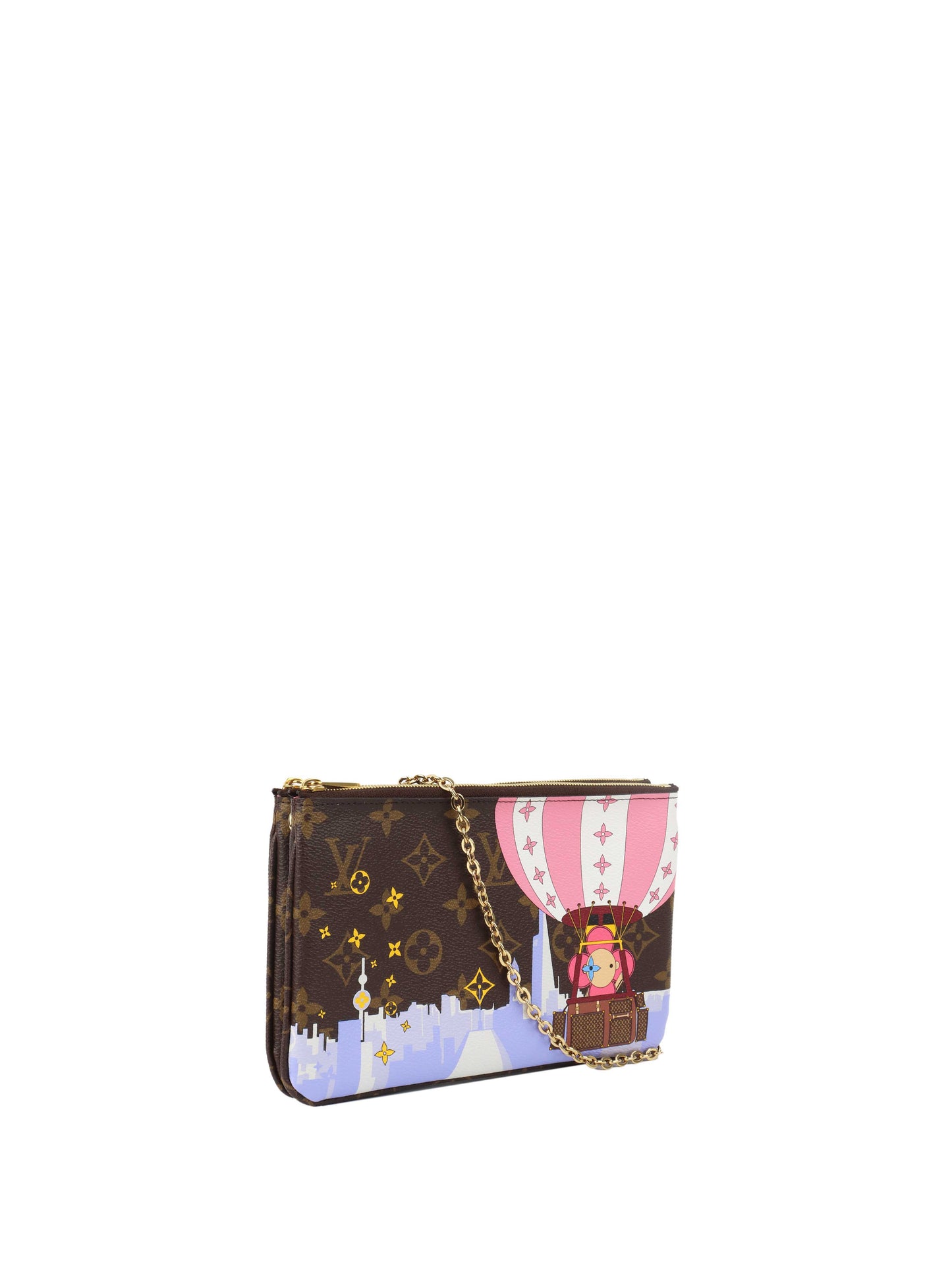 Louis Vuitton Monogram Vivienne Double Zip Pochette
