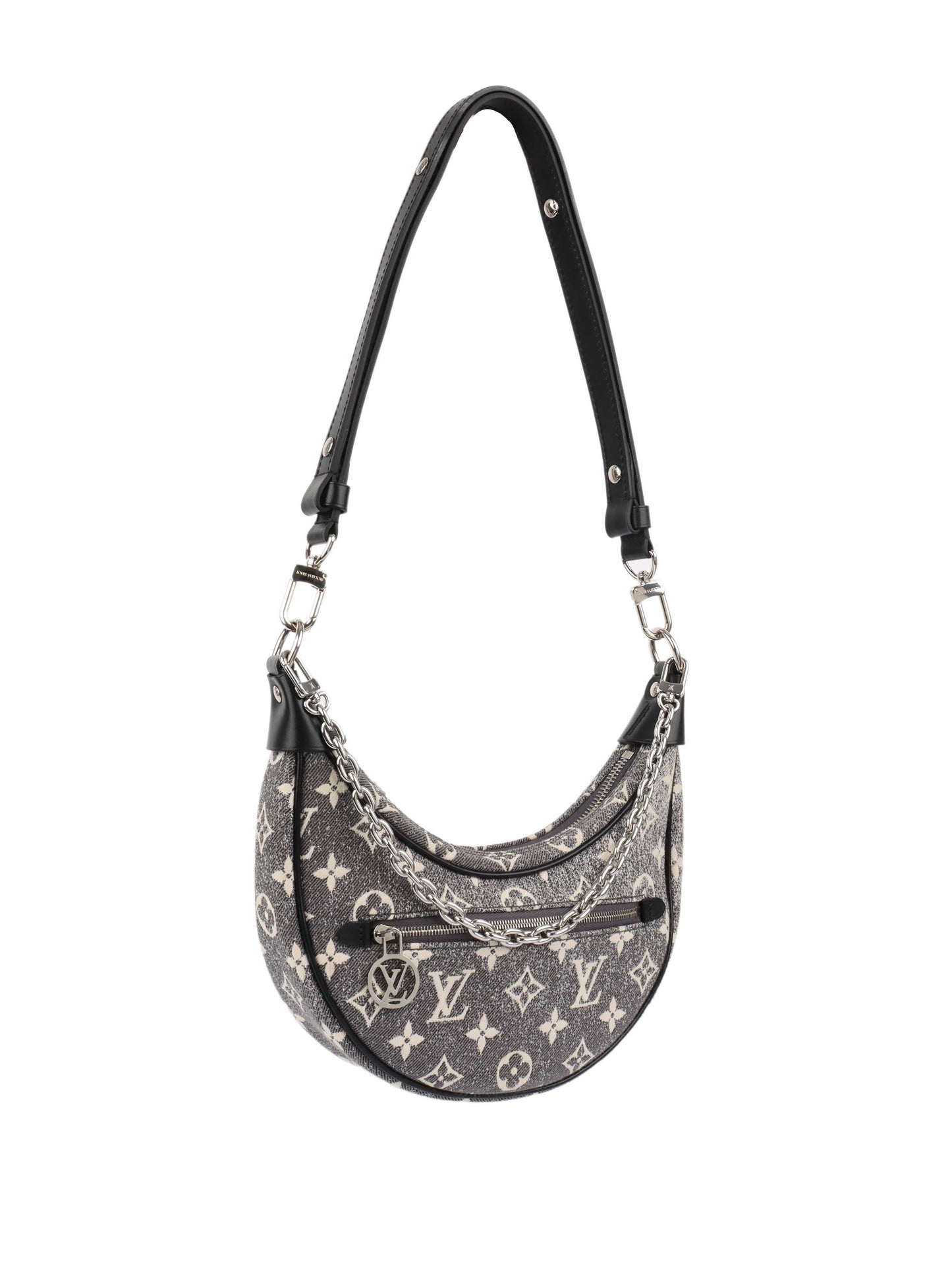 Louis Vuitton Black Denim Loop Bag.