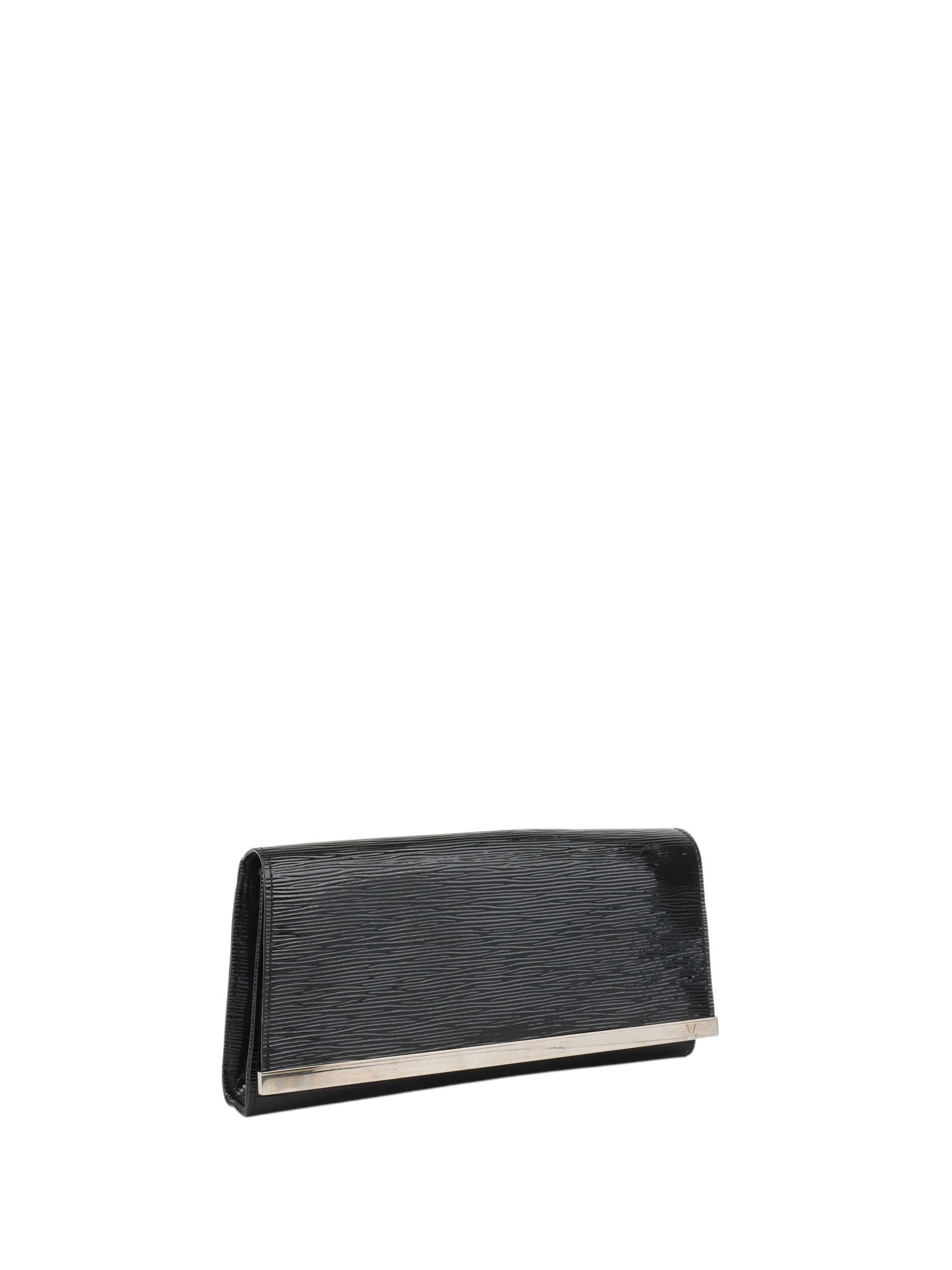 Louis Vuitton Black Patent Epi Clutch with Shoulder Strap.
