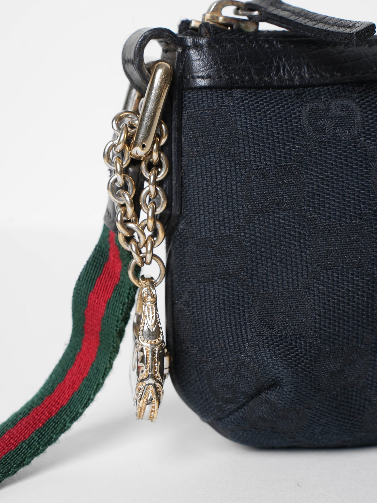 Gucci Lou Chain Canvas Crossbody