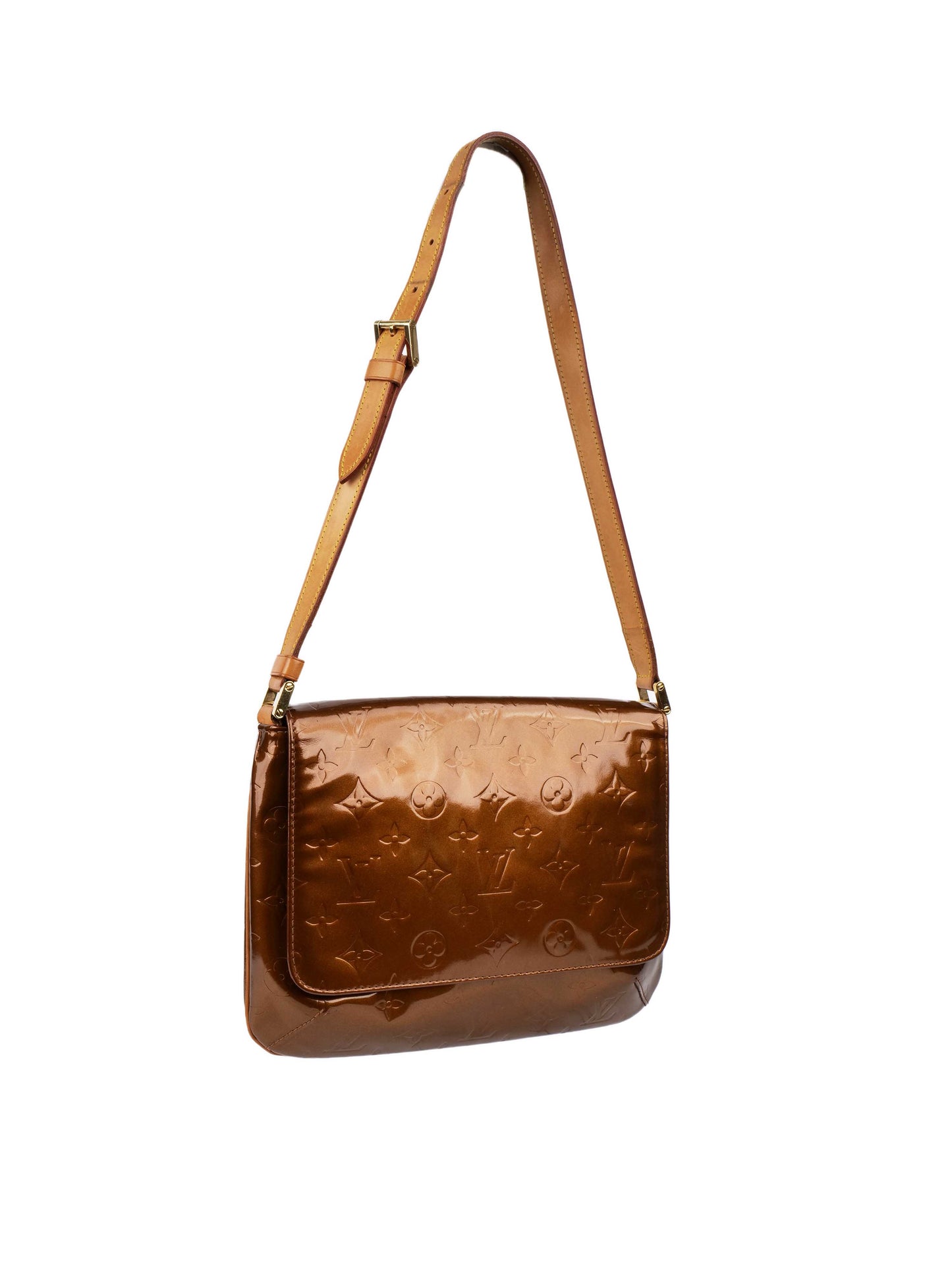 Louis Vuitton Bronze Vernis Patent Mtte Salsa Bag.