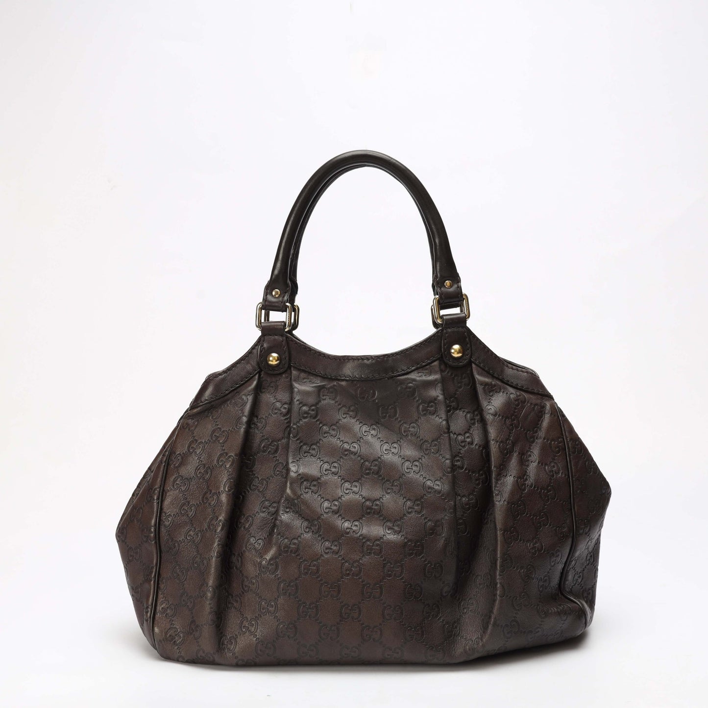Gucci Monogram Leather Tote