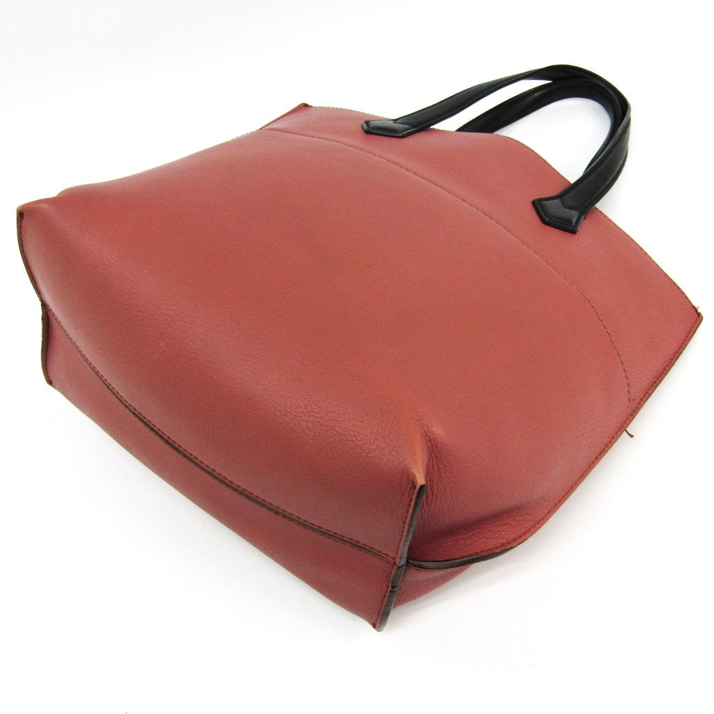Fendi Red Leather All In Shopping Tote Bag ( )