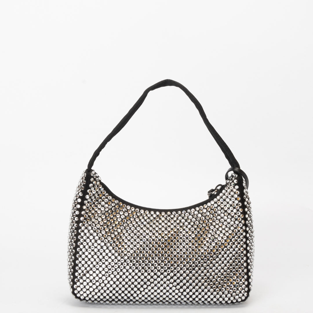 Prada Crystal Re-Edition Re-Nylon Mini Shoulder Bag