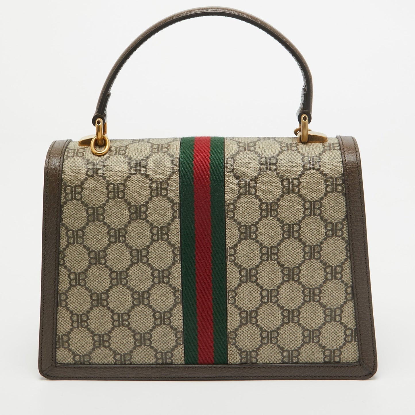 Luxury Balenciaga Trending 2025 X Gucci Brown/beige Coated Canvas And Leather The Hacker Project Bag