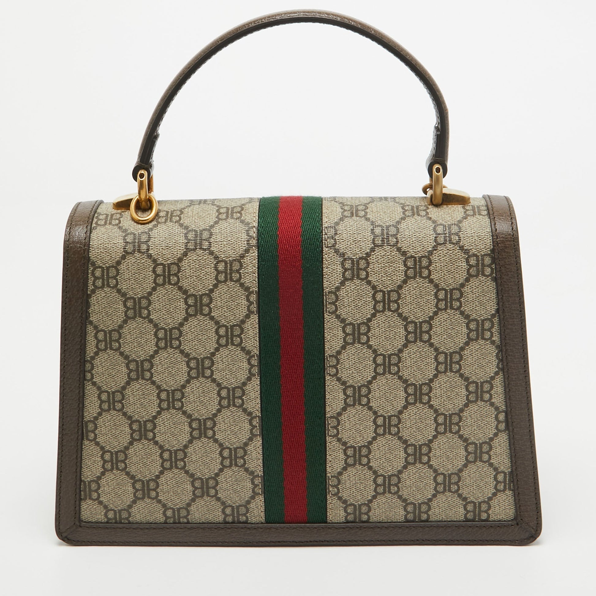 Luxury Balenciaga Trending 2025 X Gucci Brown/beige Coated Canvas And Leather The Hacker Project Bag