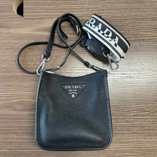 Prada | Bags | Prada Shoulderbag Leather Nero Black LB121130