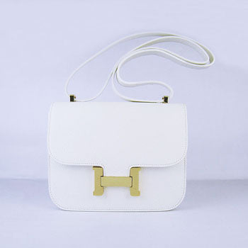 Luxury Hermes Constance Cowskin Leather Bag beige golden