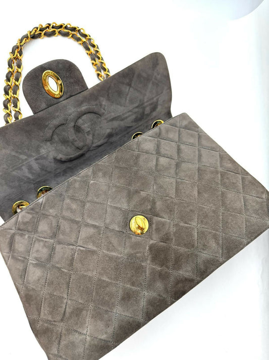 Chanel Series 3 Suede Maxi Flap Bag