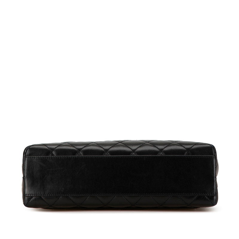 Chanel Matelasse Coco Top Handle Flap Bag Lambskin Shoulder Bag