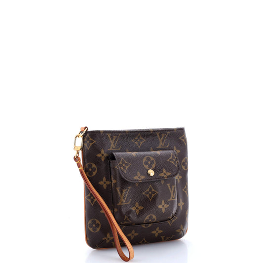 Louis Vuitton Partition Wristlet Clutch Monogram Canvas