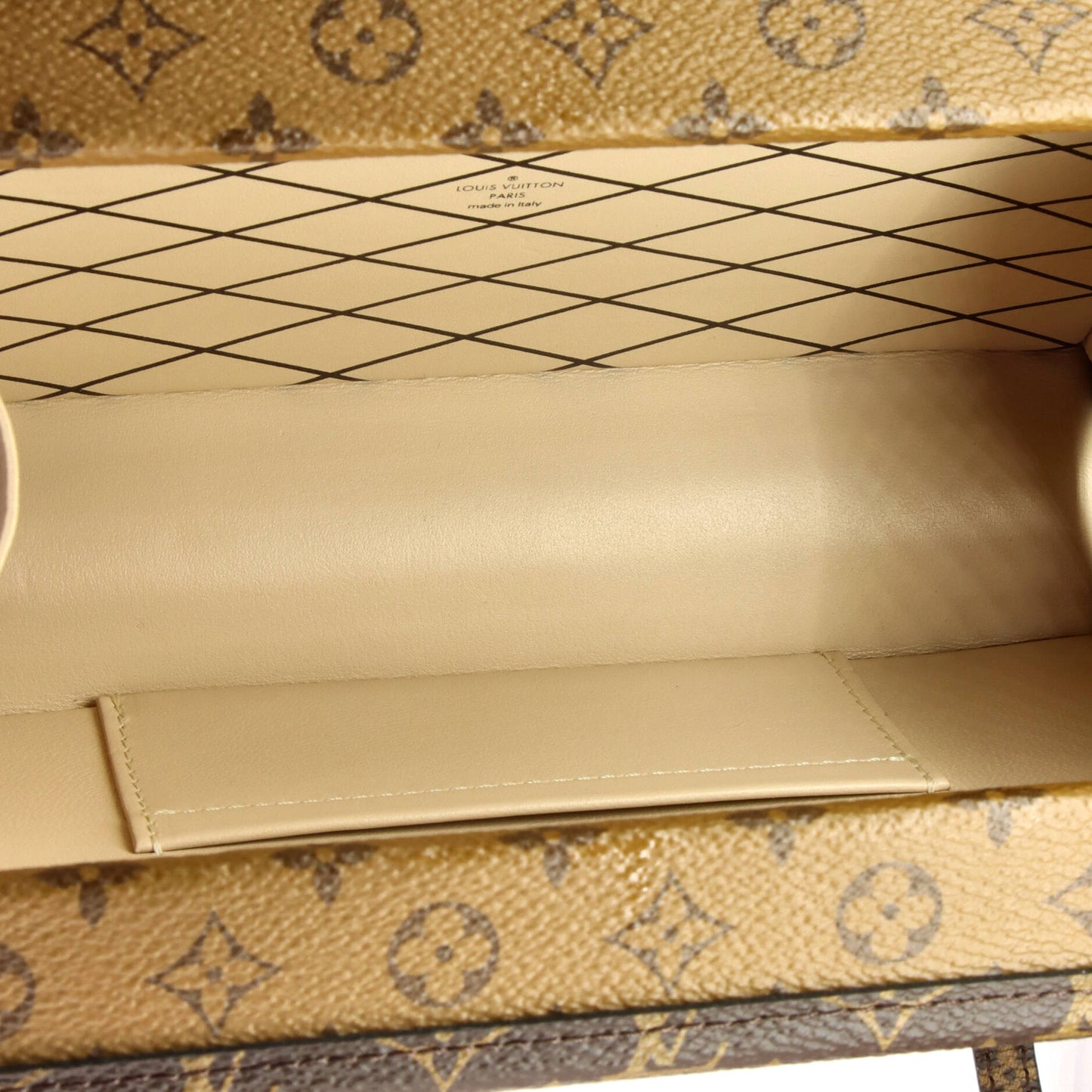 Louis Vuitton Petite Malle Handbag Reverse Monogram Canvas