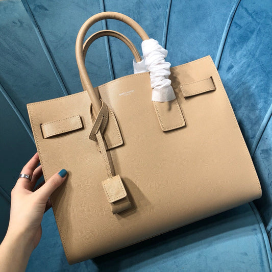Yves Saint Laurent Sac De Jour Small Dark Beige Luxury Handbag
