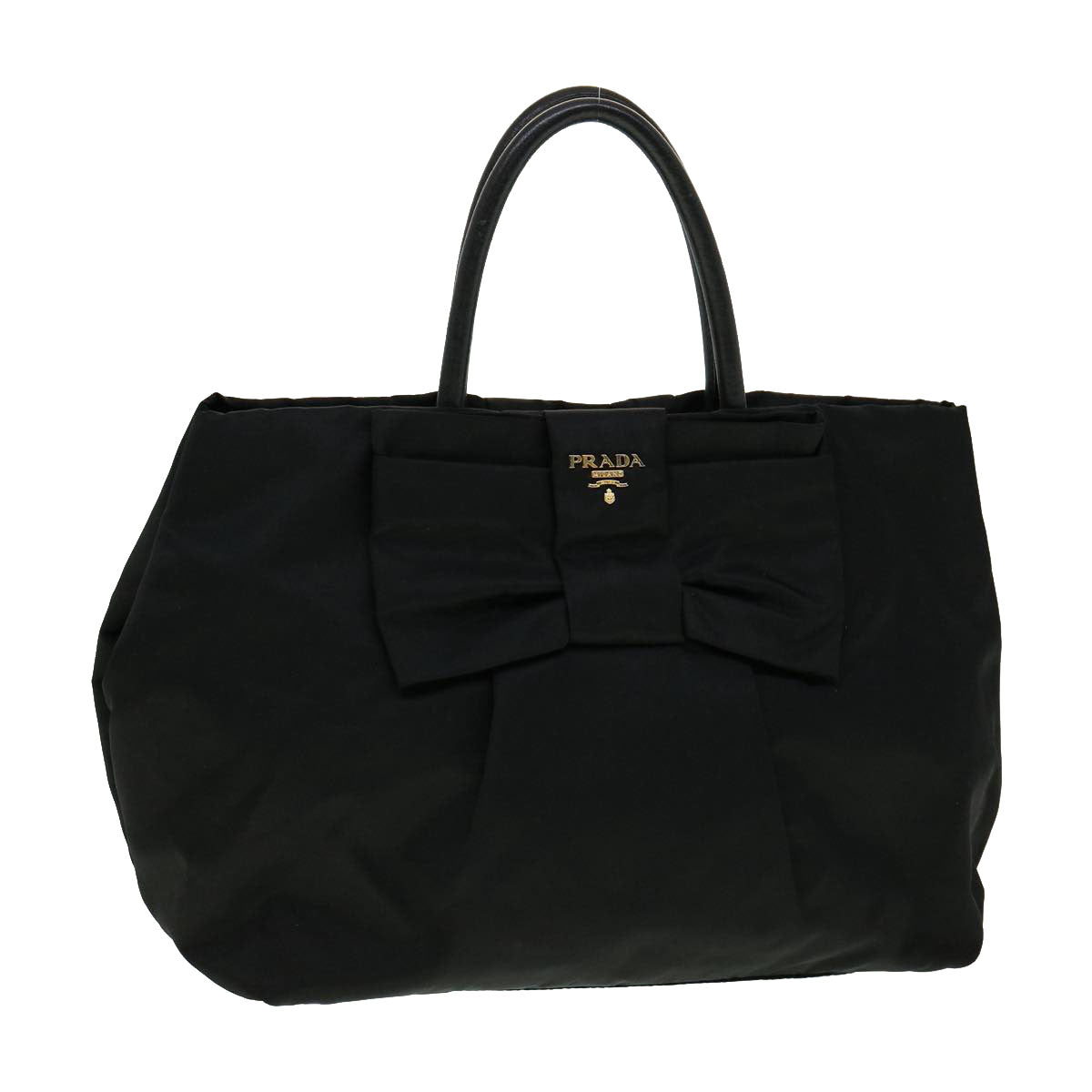 Prada Nylon Hand Bag Black