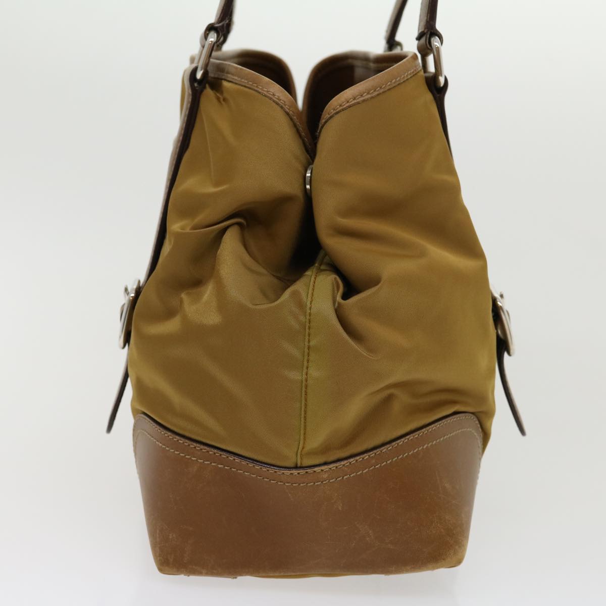 Prada Shoulder Bag Nylon Khaki