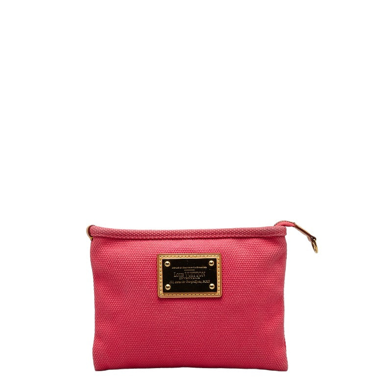 Louis Vuitton Antigua ette Plate PM Porchette M40068 Rose Pink Canvas Leather Louis Vuitton