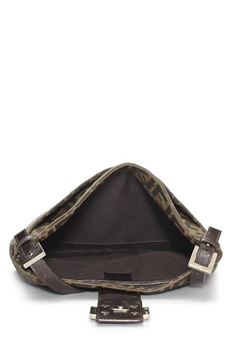 Fendi, Brown Zucca Canvas Shoulder Bag, Brown