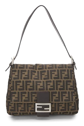 Fendi, Brown Zucca Canvas Mama, Brown