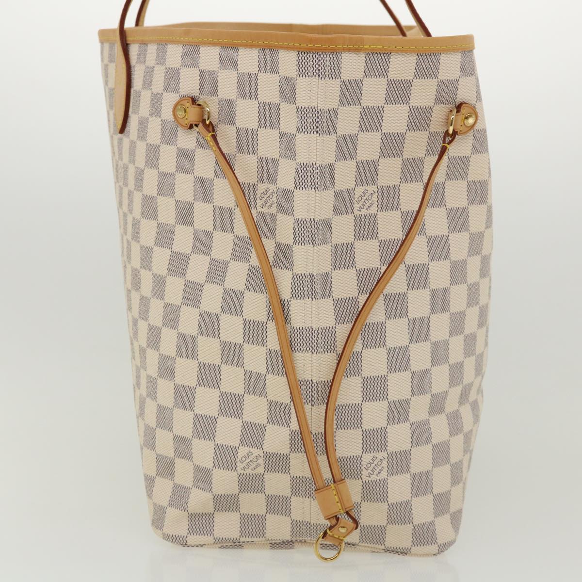 LOUIS VUITTON Damier Azur Neverfull GM Tote Bag N41360 LV 31476