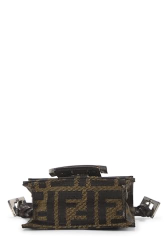 Fendi, Brown Zucca Canvas Dome Crossbody Mini, Brown