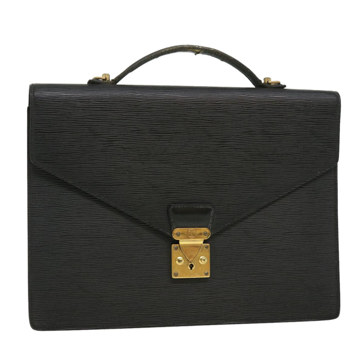 LOUIS VUITTON Epi Serviette Ambassador Business Bag Black M54412 LV 31790