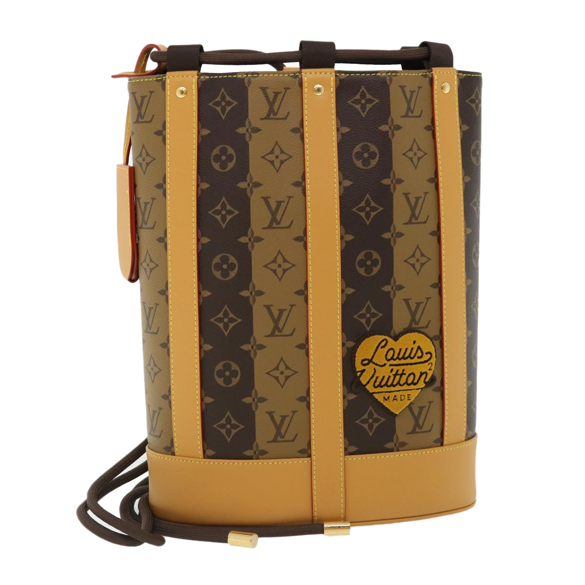 LOUIS VUITTON Monogram Stripe Randonnee messenger Shoulder M45968 Auth 31989A