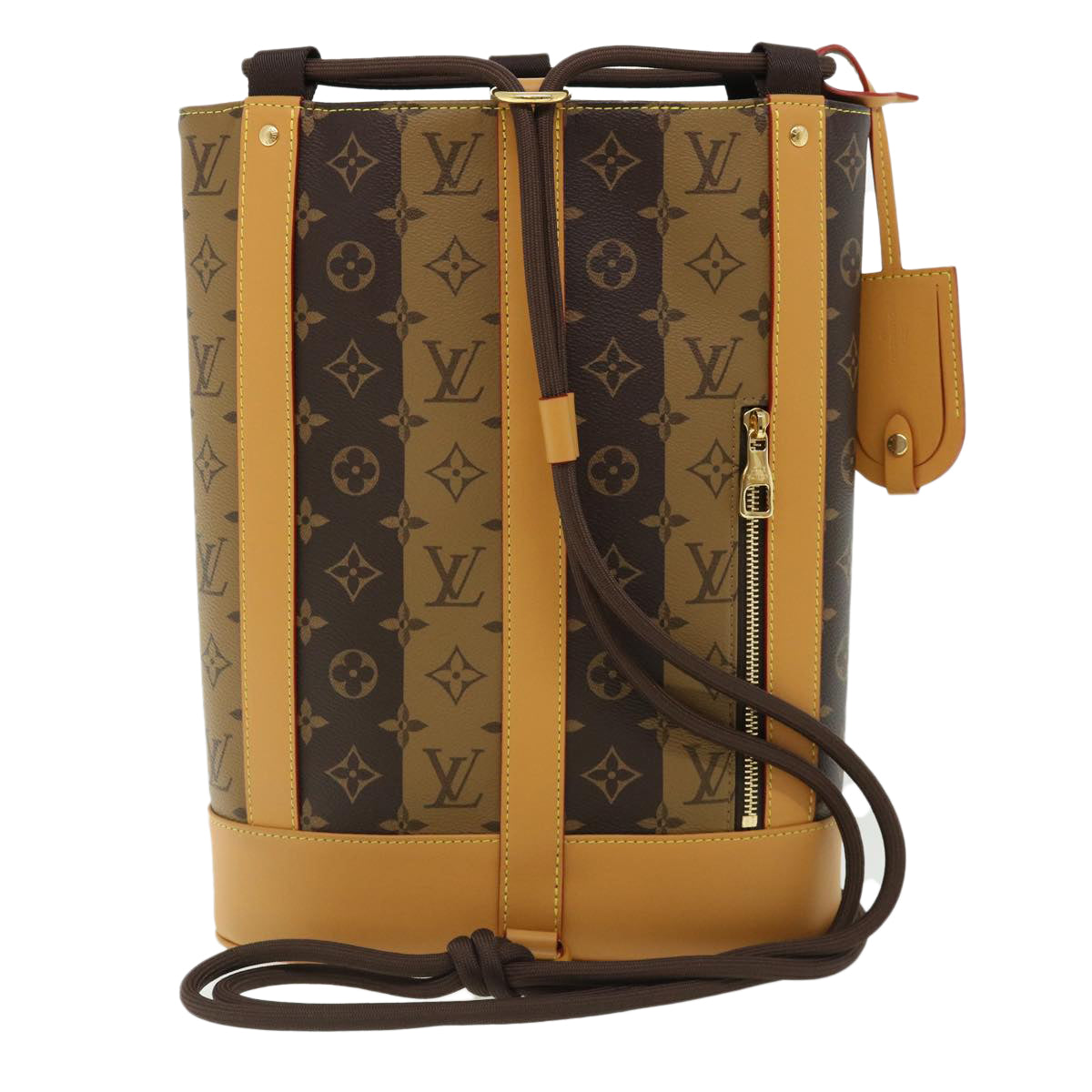 LOUIS VUITTON Monogram Stripe Randonnee messenger Shoulder M45968 Auth 31989A