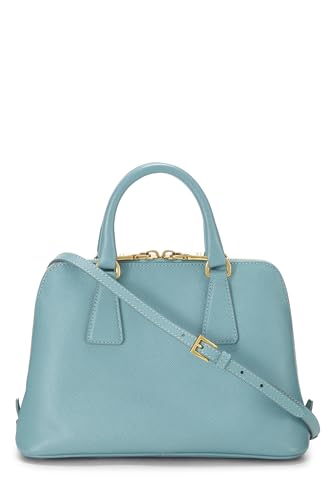 Prada, Blue Saffiano Promenade Small, Blue Luxury Handbag