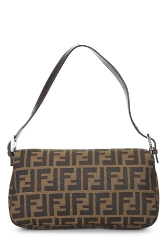 Fendi, Brown Zucca Canvas Baguette, Brown