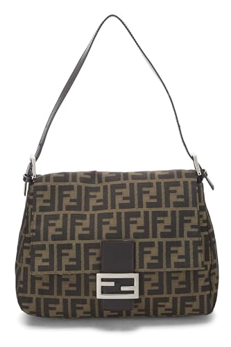 Fendi, Brown Zucca Canvas Mama, Brown