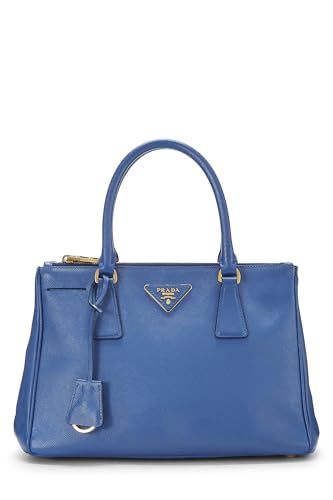 Prada, Blue Saffiano Executive Tote Small, Blue
