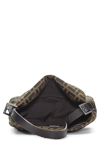 Fendi, Brown Zucca Canvas Shoulder Bag, Brown