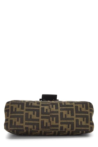 Fendi, Brown Zucca Canvas Shoulder Bag, Brown