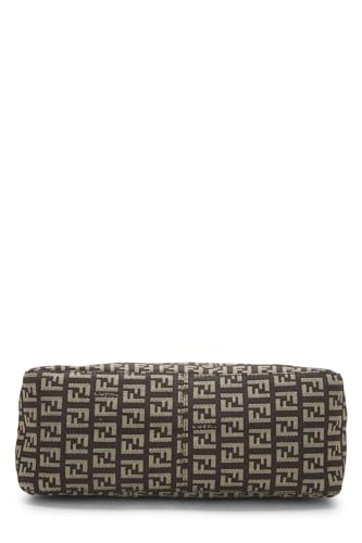 Fendi, Brown Zucchino Canvas Shoulder Bag, Brown